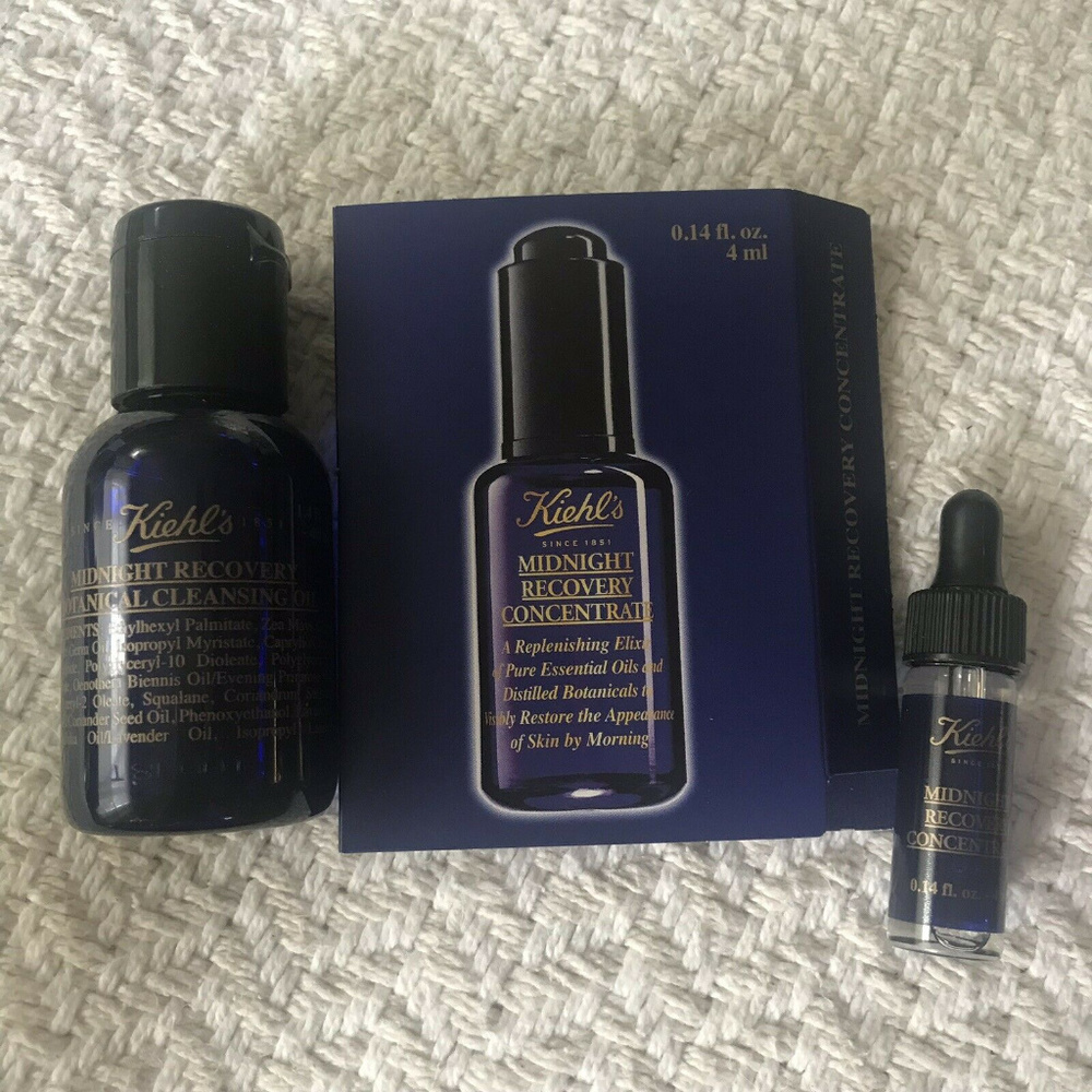 2x Kiehl's Midnight Recovery Oil+ Concentrate Mini
